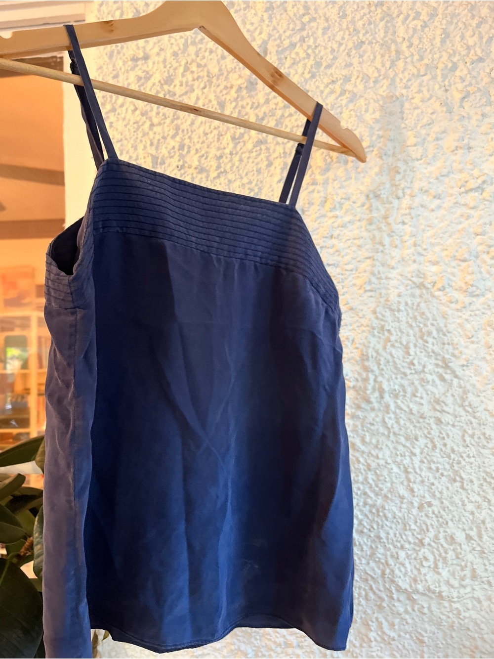 Navy Blue Cynthia Rowley Tank Top Blouse